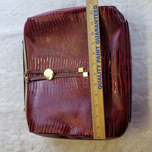 Estee Lauder Makeup Bag Cosmetic Case Travel Laptop Tablet Bag Red Large - Picture 9 of 11